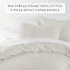 Cotton Duvet Cover Set & Insert 4PC Bundle, 300TC Sateen Vintage Washed Duvet Set with Down Alternative Comforter, All Season Bedding - Becky Cameron - 2 of 4
