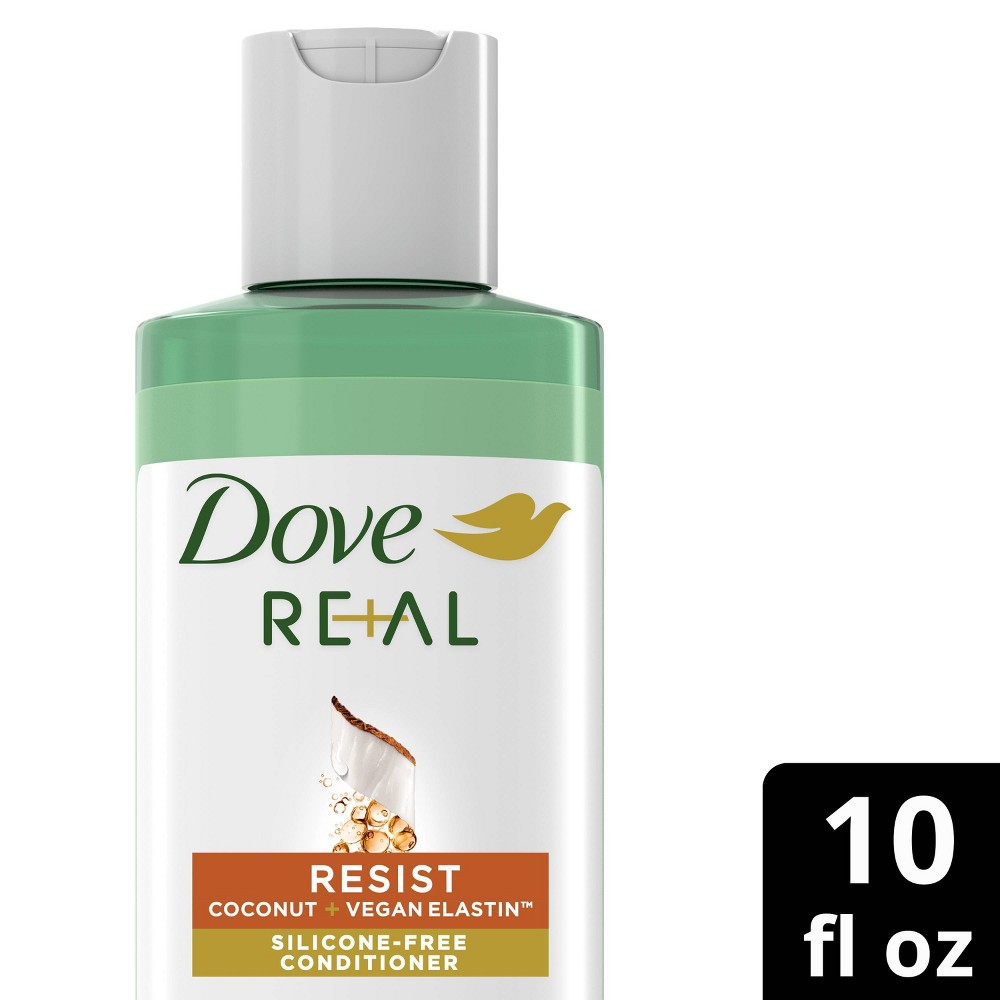Dove Beauty Real Resist Coconut & Vegan Elastin Silicone-Free Conditioner - 10 fl oz
