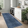 Modern Abstract Area Rug, Machine Washable Low-Pile Non-Slip Shaggy Accent Carpet, Fade-Resistant Rug for Bedroom, Living Room - 4 of 4