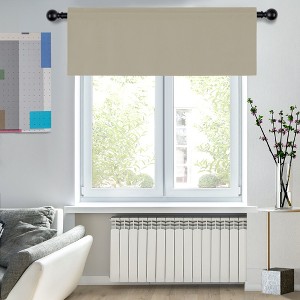 Deconovo Room Darkening Rod Pocket Window Valance – 1 Panel - 1 of 4
