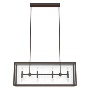 Hunter Fans 40" Felippe Ceiling Light Onyx Bengal Finish - 8 Bulb Dimmable Indoor Sconce for Modern Spaces - 1 of 4