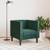 vidaXL Chesterfield Sofa Chair - Dark Green Velvet Upholstered Armchair with Sturdy Legs for Living Room - 28"x29.3"x27.8" - 4 of 4
