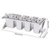 YIYIBYUS Expandable Stainless Steel Spice Rack with 3 1/9 Pans 1 1/6 Pan 4 Ladles - 4 of 4