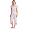 Casual Nights Women's Short Sleeve Floral Capri Pajama Set - 2 of 4