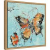 Amanti Art Monarch II Light Blue by Kellie Day Canvas Wall Art Print Framed 16-in. x 16-in. - 2 of 4