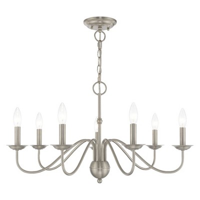 Livex Lighting Windsor 7 - Light Chandelier in  Brushed Nickel
