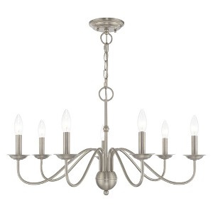 Livex Lighting Windsor 7 - Light Chandelier in  Brushed Nickel - 1 of 2