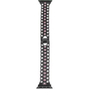 Worryfree Gadgets Metal Band for Apple Watch with Full Diamond Rows - Two Size Option - 1 of 1