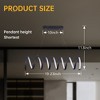 Airsurfer 23" Spiral Loop Aluminum LED Pendant Light, 14W Integrated Modern Ceiling Fixture for Living Room - 3 of 4