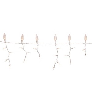 Celebrations Icicle Christmas Lights, Platinum LED C9 Warm White 70 ct - 9 ft. - 1 of 1