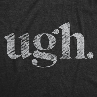 Мужские футболки Crazy Dog T-Shirts, Inc. Mens Ugh. T Shirt Funny Sarcastic Eye Roll Graphic Novelty Vintage Tee - Crazy Dog Men's T Shirt for Introverts Black XL — фото 2
