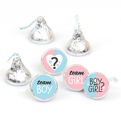 Big Dot Of Happiness Baby Gender Reveal - Team Boy Or Girl Party Round  Candy Sticker Favors - Labels Fits Chocolate Candy (1 Sheet Of 108) : Target