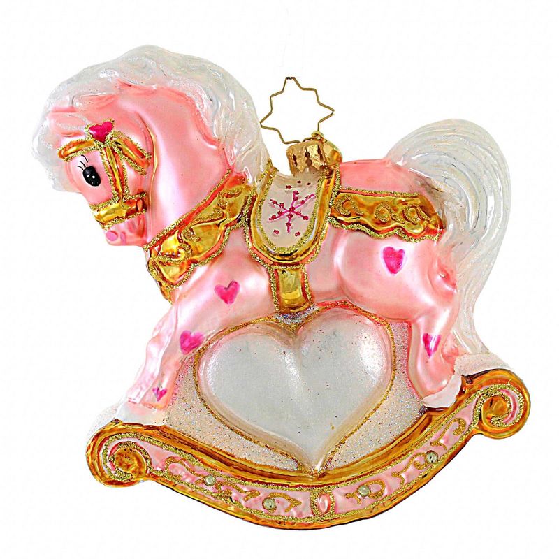 Christopher Radko Company 5.5 Inch Baby's First Christmas Filly Girl Ornament Baptism Tree Ornaments, 1 of 4