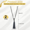 Unique Bargains Handmade Elegant Curtain Ties Holdbacks with Tassel for Home Office Hotel Decor - 2 of 4
