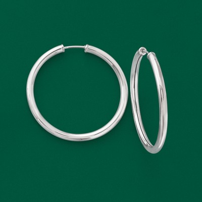 Ross-Simons Sterling Silver Medium Endless Hoop Earrings - image 3
