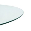NicBex Round Dining Table Modern Tempered Glass Dining Room Table with Metal Base for Dining Room - 4 of 4