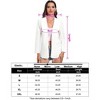 Womens Casual Business Blazer Jacket Long Sleeve Collarless Open Front Cardigan Work Shrug - 4 of 4