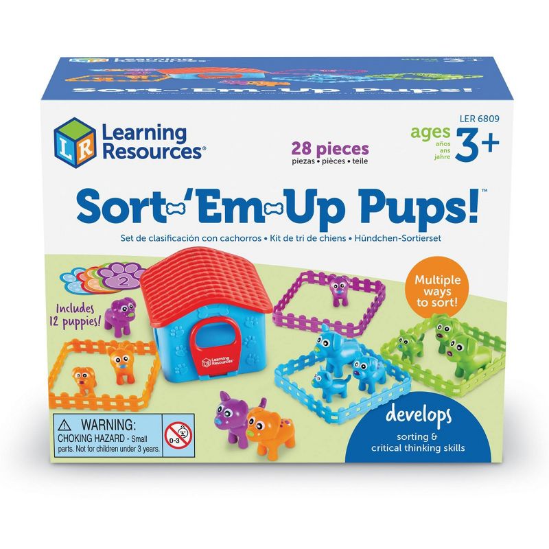 Learning Resources Sort Em&#39; Up Pups Activity Set, 1 of 9