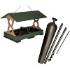 JCS Wildlife Large Fly Thru Bird Feeder- Mounting Pole Bundles Available - 3 of 4