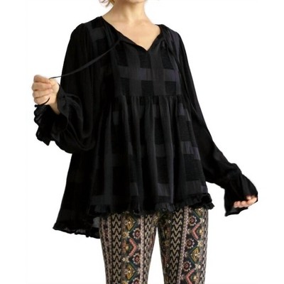 Women's Chenille Babydoll Top - umgee