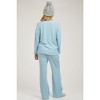 PinkBlush Light Blue Ribbed Soft Knit Long Sleeve Maternity Pajama Set - 3 of 4