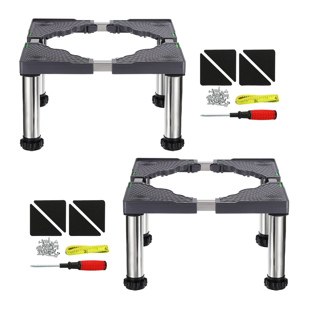 Unique Bargains 4 Strong Feet Multi-Functional Adjustable Mini Fridge Stands - thumbnail 5