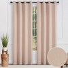 Chanasya 2pk Silky Lightweight Velvet Textured Sheer Window Curtain Panels - Set of 2 - image 2 of 4