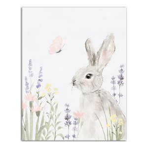 Creative Products Floral Pasture Bunny 11 x 14 Canvas Wall Art - 1 of 4