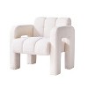 NicBex 17.7"Fully Upholstered Accent Chair for Living Room,Wide Boucle Armchair Comfy Lounge Chair with Polyester Fiber Pad,250lbs Max - 2 of 4