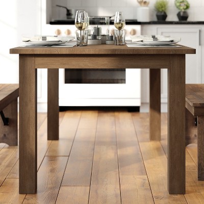 Antique Rustic Solid Pine Farmhouse Dining Table - Seats Six