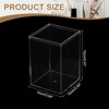 Unique Bargains Acrylic Cube Storage Collectible Display Boxes 2 Pcs Clear - 2 of 4