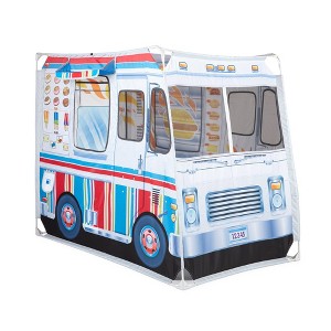 Melissa & Doug Fabric Double-Sided Food Truck Play Tent - Ice Cream And BBQ - 1 of 4
