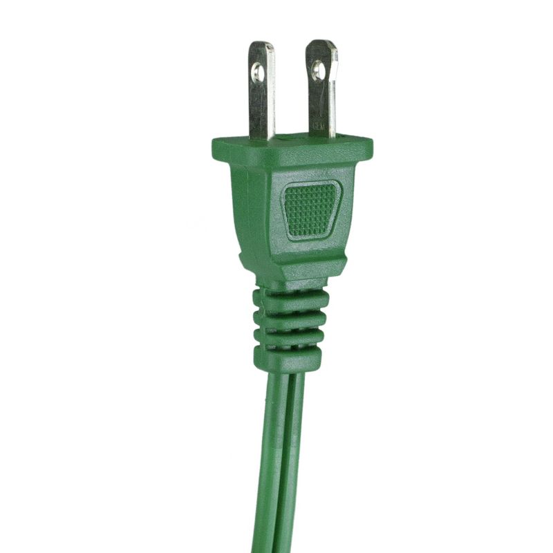 Northlight 9' Green Indoor Power Extension Cord with 3-Outlets and Safety Lock, 5 of 6