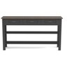 Bella Depot 63'' Console Table with 3 Wooden Drawers and Shelf,Metal Legs - 3 of 4