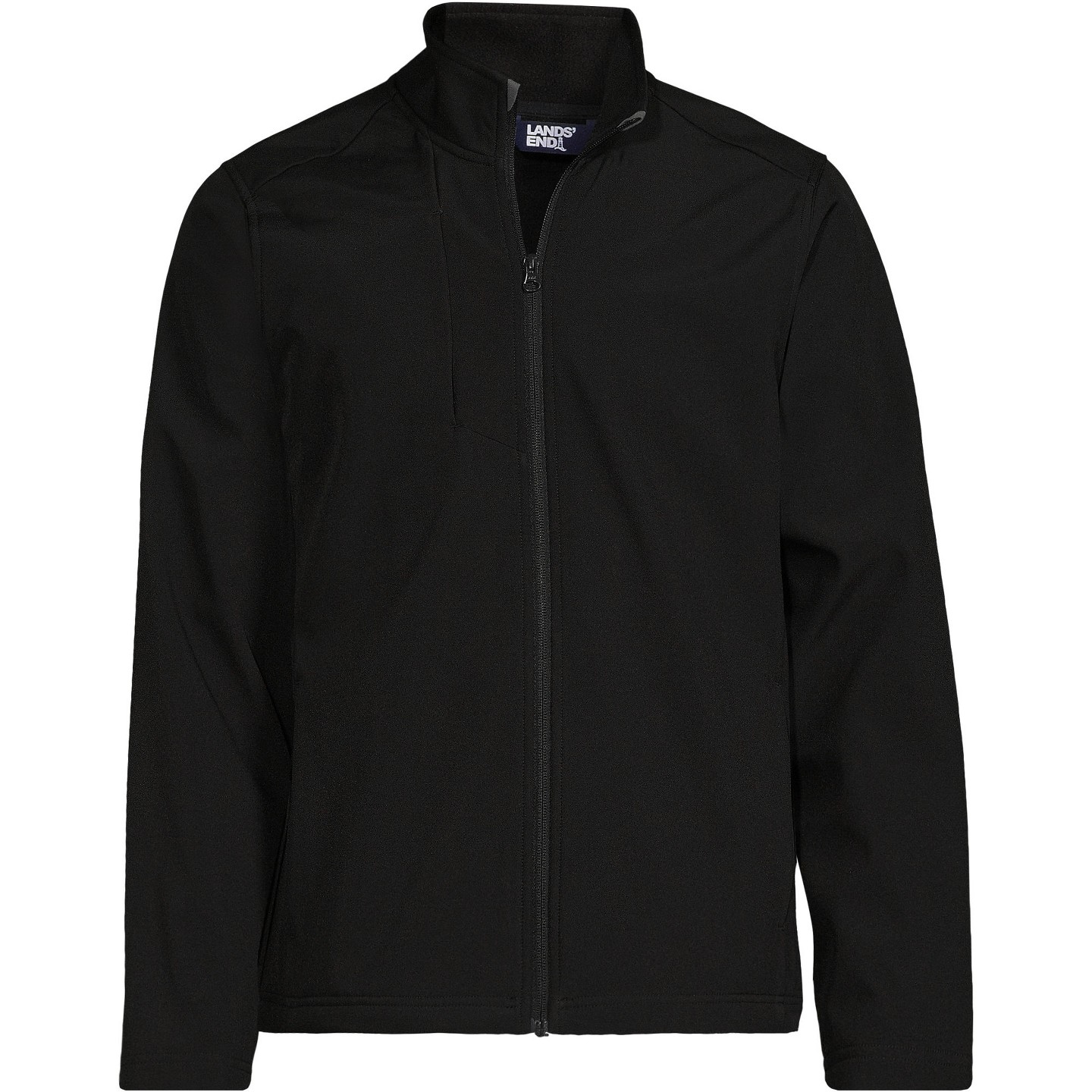 Мужская куртка Lands' End Soft Shell Jacket - Medium - Black, цвет: Чёрный — фото 2