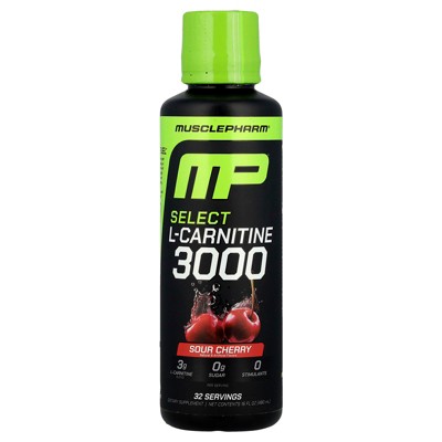 MusclePharm Select L-Carnitine 3000, Sour Cherry , 16 fl oz (480 ml)