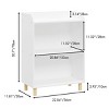 Kids 3-Tier Bookcase 30.7in with Rounded Corners and Anti-Tip Wall Anchor for Nursery or Playroom -3irtyhousy - 4 of 4
