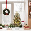 24 Inch Table Top Christmas Tree, Small Christmas Tree with Red Berry Cement Base, Mini Pine Christmas Trees for Table Home Office Decor - 3 of 4