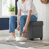 SONGMICS Storage Ottoman, Small Ottoman Foot Rest with Legs, 15 x 15 x 15.7 Inches Foot Stool, Ottoman with Storage, Load up to 660 lb, - 2 of 4