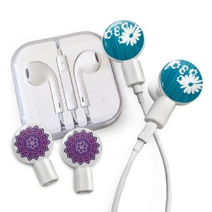dekaSlides Earbuds | Headphones with Slide On Decal Graphics Combo Pack - 1 of 2