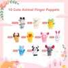 10pcs Soft Plush Animal Finger Puppets Set for Boys and Girls Storytelling, Teaching, Role Playing, Early Learning Toys for Kids, Finger Puppets - 2 of 4