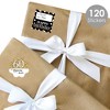 Big Dot of Happiness Adult 60th Birthday - Gold - Assorted Birthday Party Gift Tag Labels - To and From Stickers - 12 Sheets - 120 Stickers - 2 of 4
