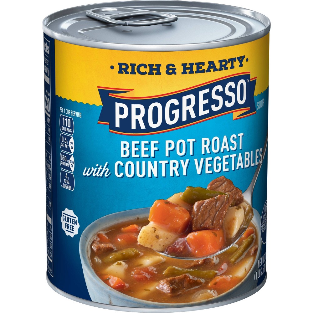 UPC 041196914030 product image for Progresso Rich & Hearty Beef Pot Roast with Country Vegetables Soup - 18.5oz | upcitemdb.com