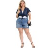 Agnes Orinda Women's Plus Size Sheer Mesh Tie Front Crop Shrugs - 3 of 4