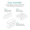 Mydepot 6 8 9 Cube Storage Organizer, Open Bookcase, Space-Saving Display Shelf with Removable Back Panels, Easy Assembly - 2 of 4