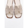 Jez - Beige Suede Leather Slide Sandal (Women) | Forever & Always Shoes - 2 of 4