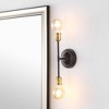 13.25" 2-Light Jaxon Industrial Farmhouse Iron LED Vanity Oil Rubbed Bronze/Brass Gold - JONATHAN Y: Wall Sconce, UL Listed - 2 of 4