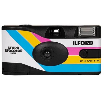Ilford Ilfocolor Rapid Retro Single Use White Camera with 27 Exposures
