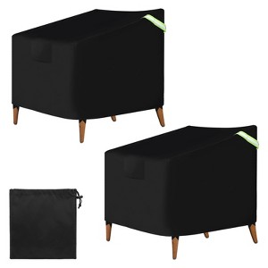 Unique Bargains 600D Oxford Waterproof Lawn Patio Chair Cover 2 Pcs - 1 of 3