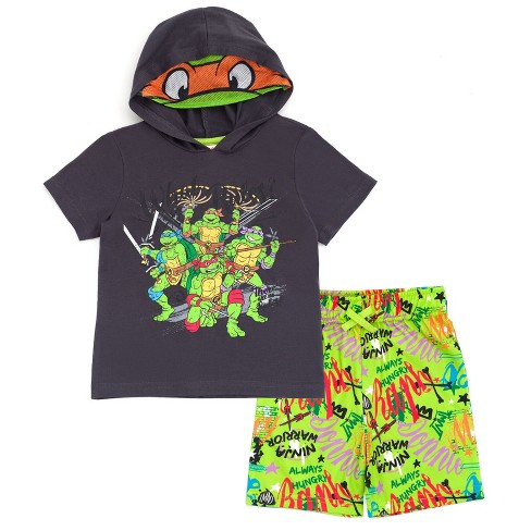 Teenage Mutant Ninja Turtles Boys' Turtle Power T-Shirt and Shorts Set (Toddler Boys), Toddler Boy's, Size: 2T, Gray